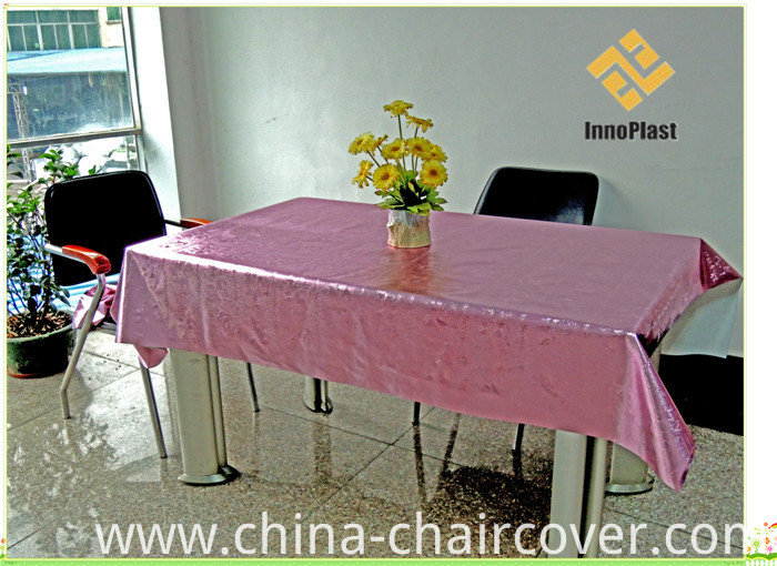 PVC Gold Embossed Tablecloth with Backing; Home/Party/Wedding